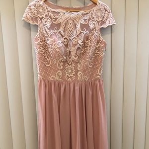 Lace bridesmaid dress or evening gown